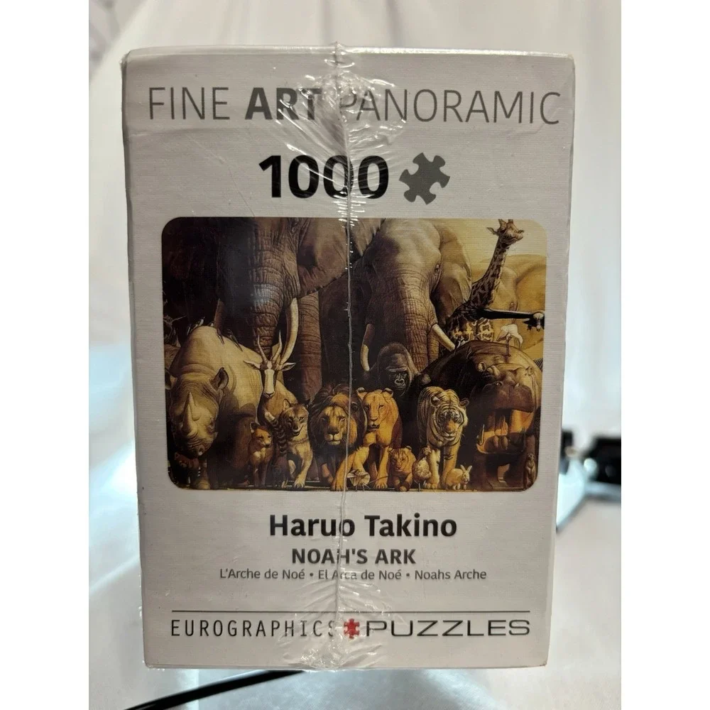 Eurographics Fine Art Panoramic Noah's Ark 1000 Piece Puzzle Haruo Takino